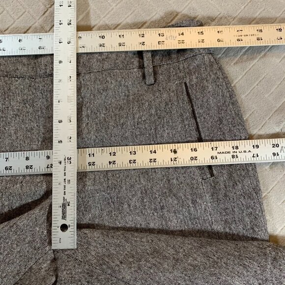 Dalia Womens 8 Wool Blend Dress Pants Neutral Gray Boot Cut Mid Rise Lined - Picture 6 of 11